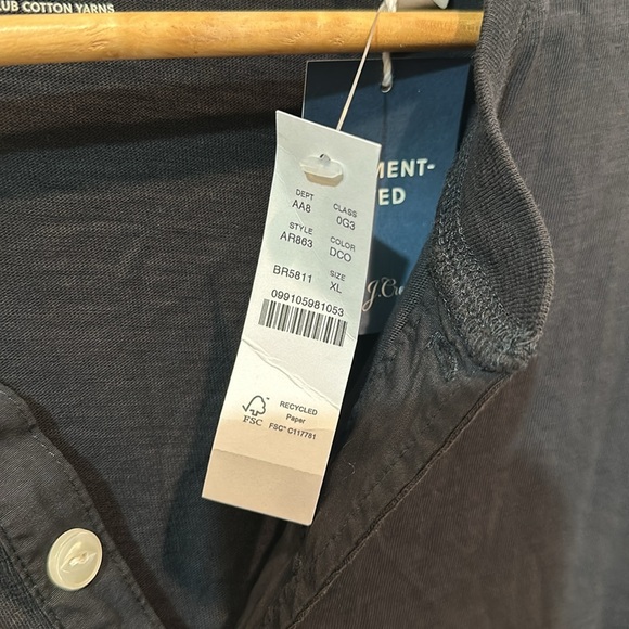 JCrew Men’s Black Long Sleeve Shirt, Size XL - Picture 3 of 6